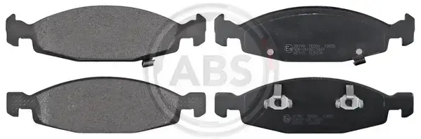 Комплект передних тормозных колодок, дисковый тормоз   ABS 38790