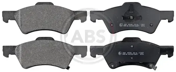 Комплект передних тормозных колодок   ABS  38857