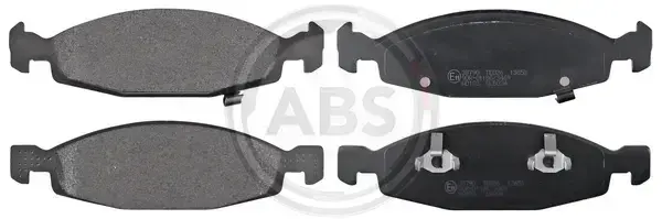 Комплект передних тормозных колодок, дисковый тормоз   ABS 38790
